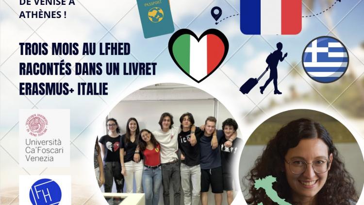 Silvia Bigai, stagiaire vénitienne, passe trois mois au LFHED... Ils vous sont racontés dans un livret Erasmus + Italie !